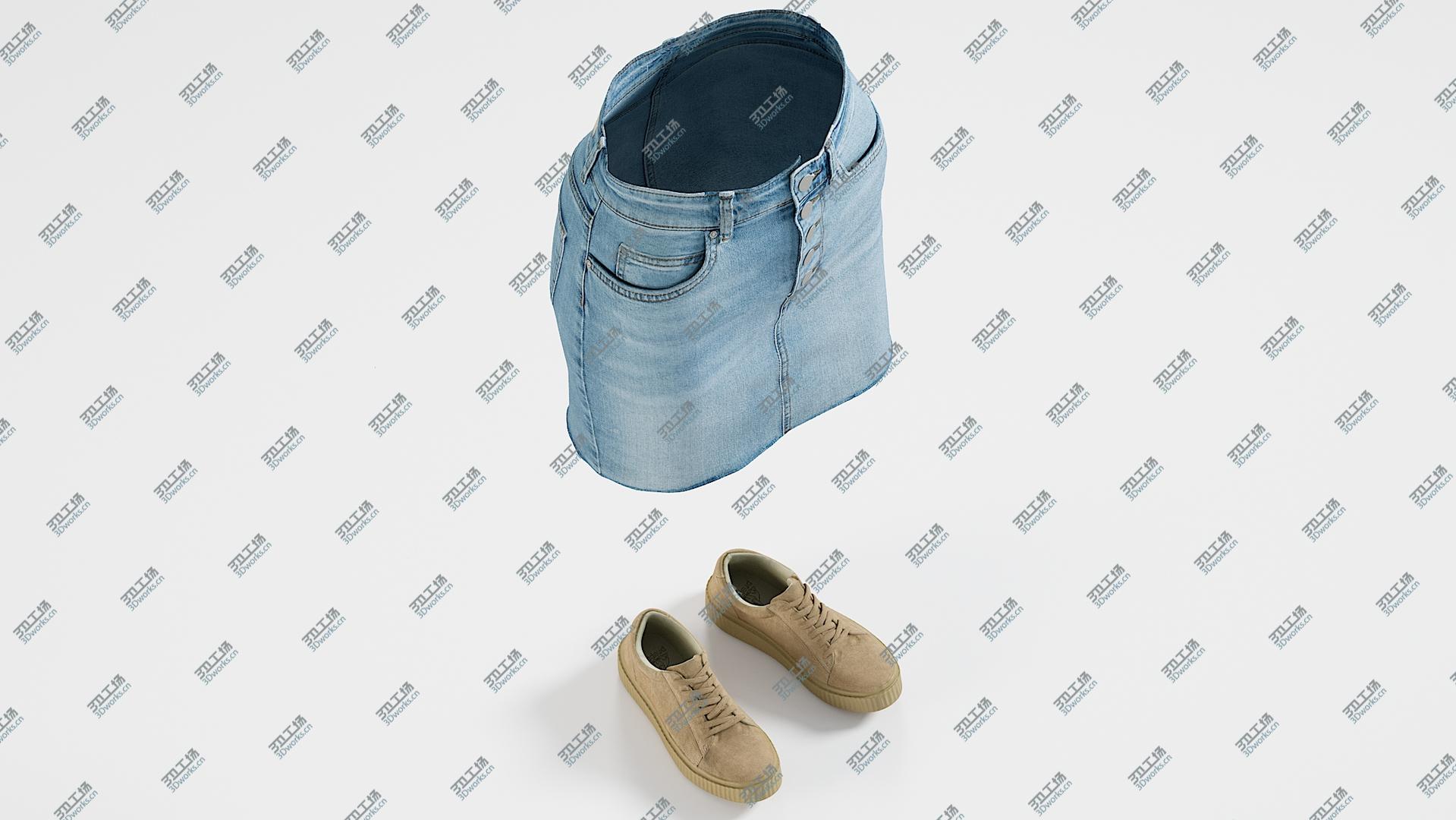 images/goods_img/20210319/Skirt with Sneakers 3D model/5.jpg